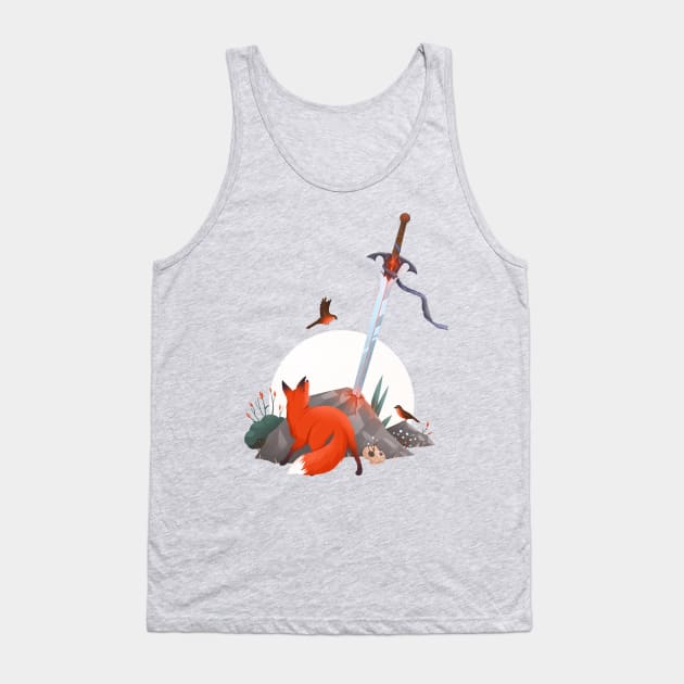 Fox and the Sword Tank Top by Anniko_story